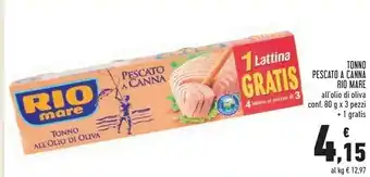 Conad Superstore Rio Mare Rio Mare - Tonno Pescato a Canna offerta
