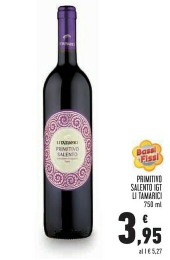 Conad Li tamarici Primitivo Salento 750 G(ml) offerta