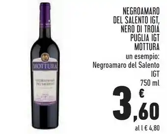 Conad Mottura Negroamaro Del Salento Igt offerta