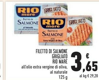 Conad Rio Mare Filetti di salmone offerta