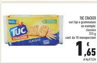 Conad Tuc Cracker Classico offerta
