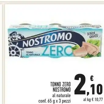 Conad Superstore Nostromo Nostromo - Tonno al Naturale Zero Senza Grassi 195 g(ml) offerta