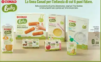 Conad Conad Linea Crescita Baby Purea Di Frutta Biologica 100% Pera offerta