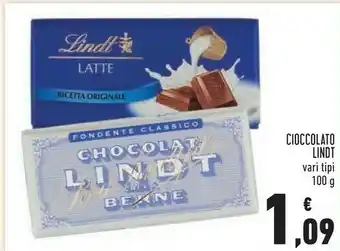 Conad Superstore Lindt Cioccolato Al Latte Ricetta Originale offerta