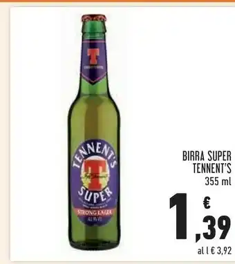 Conad Tennent's Birra Super 355ml offerta