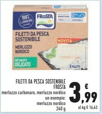 Conad Frosta Filetti Di Merluzzo Croccante 240 G(ml) offerta