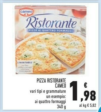 Conad Cameo Pizza Ai Quattro Formaggi Ristorante 340 G(ml) offerta