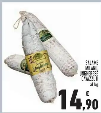 Conad Cavazzuti Salame Milano/ Ungherese offerta