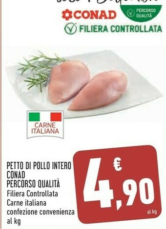 Conad City Conad Petto Di Pollo Intero offerta