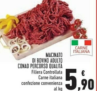 Conad City Conad Macinato Di Bovino Adulto Percorso Qualità offerta