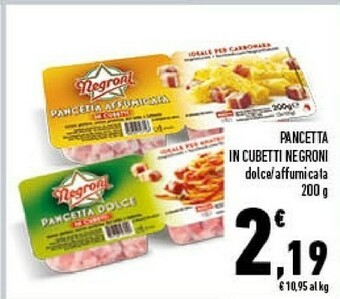 Conad Negroni Pancetta Dolce In Cubetti offerta