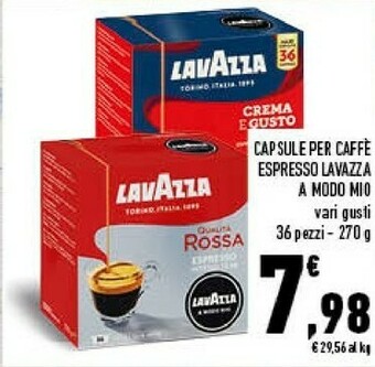 Conad City Lavazza Capsule Per Caffè Espresso offerta