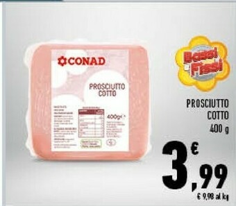 Conad Conad Prosciutto Cotto 400 G offerta