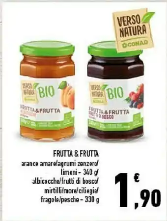 Conad - Frutta & Frutta Mirtilli Il Biologico 330 G(ml)