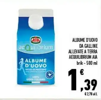 Conad City Aia Albume D'Uovo Da Galline Allevate A Terra 500 G(ml) offerta