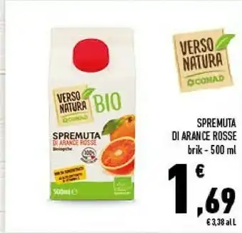 Conad City Conad - Spremuta Di Arance Rosse Biologiche Verso Natura 500 G(ml) offerta