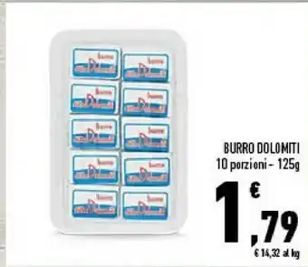 Conad Ditta Burro Dolomiti - Burro 125 G(ml) offerta