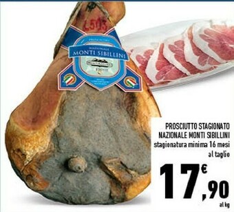 Conad Monti Sibillini Prosciutto Stagionato offerta