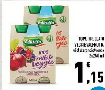 Conad Valfrutta 100% Frullato Veggie offerta