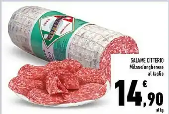 Conad Citterio Salame offerta