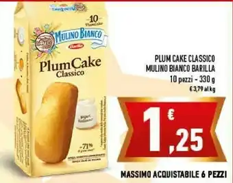 Conad Mulino Bianco Plum Cake Integrali 330 G(ml) offerta
