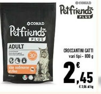 Conad Conad Croccantini Gatti offerta