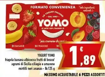 Conad Yomo Yogurt Fragola Banana offerta