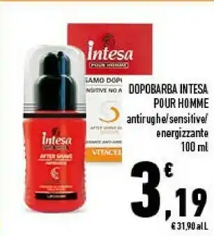 Conad Intesa Dopobarba Pour Homme Antirughe offerta