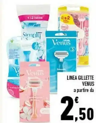 Conad Venus Linea Gillette offerta