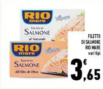 Conad Rio Mare Filetto Di Salmone Al Naturale offerta