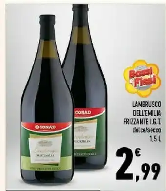Conad Lambrusco Dell'emilia Frizzante Igt offerta