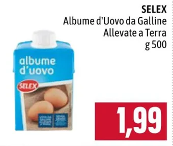 SELEX Albume d'Uovo da Galline Allevate a Terra g 500