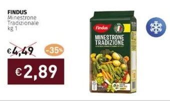 Prezzemolo e Vitale FINDUS Minestrone Tradizionale kg 1 offerta