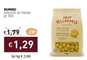 Prezzemolo e Vitale RUMMO Gnocchi di Patate gr 500 offerta