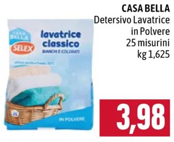 CASA BELLA Detersivo Lavatrice in Polvere 25 misurini kg 1,625