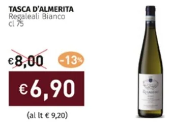 Prezzemolo e Vitale TASCA D'ALMERITA Regaleali Bianco cl 75 offerta