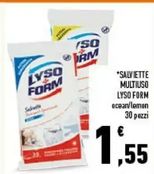 Conad Lysoform Salviette Multiuso Lemon offerta