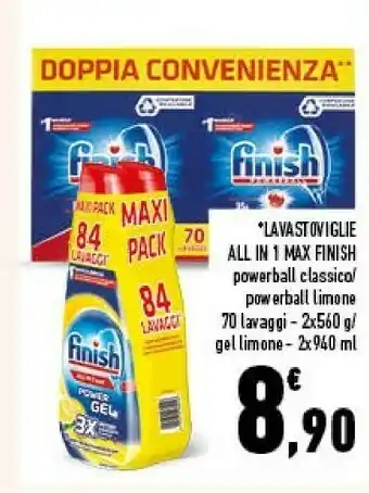 Conad Finish Lavastoviglie All In 1 Max offerta