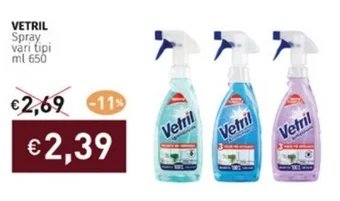 VETRIL Spray vari tipi ml 650