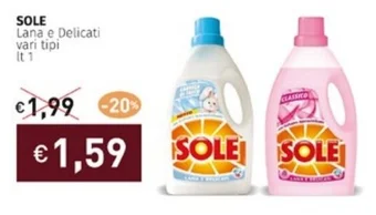 Prezzemolo e Vitale SOLE Lana e Delicati vari tipi lt 1 offerta