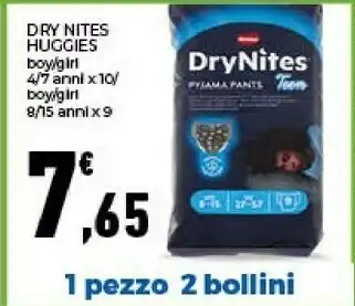 Conad Huggies DryNites Pyjama Pants Ragazza 10 Pezzo(i) offerta