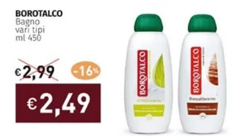 Prezzemolo e Vitale BOROTALCO Bagno vari tipi ml 450 offerta