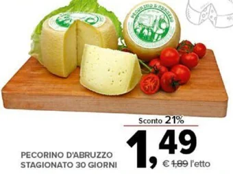Todis PECORINO D'ABRUZZO STAGIONATO 30 GIORNI offerta