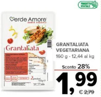Todis Verde Amore GRANTALIATA VEGETARIANA 160 g offerta