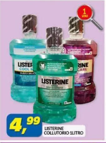 Risparmio Casa LISTERINE COLLUTORIO 1LITRO offerta