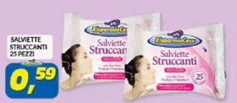 Risparmio Casa SALVIETTE STRUCCANTI 25 PEZZI offerta