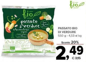 Todis PASSATO BIO DI VERDURE 550 g offerta