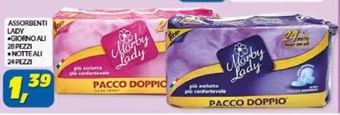 Risparmio Casa ASSORBENTI LADY GIORNO ALI 28 PEZZI .NOTTE ALI 24 PEZZI offerta