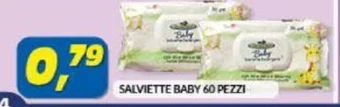 Risparmio Casa SALVIETTE BABY 60 PEZZI offerta