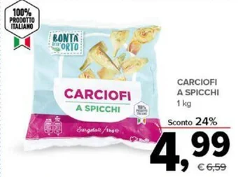 Todis BONTA ORTO CARCIOFI A SPICCHI 1 kg offerta